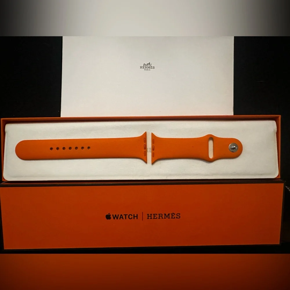 Hermès Orange Sport Band for Apple Watch - Unisex One Size